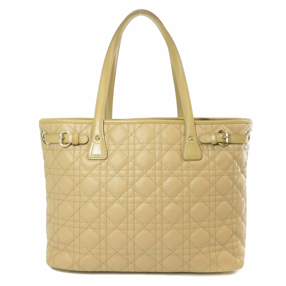 Dior Charm Logo Bag  Leather Christian Tote